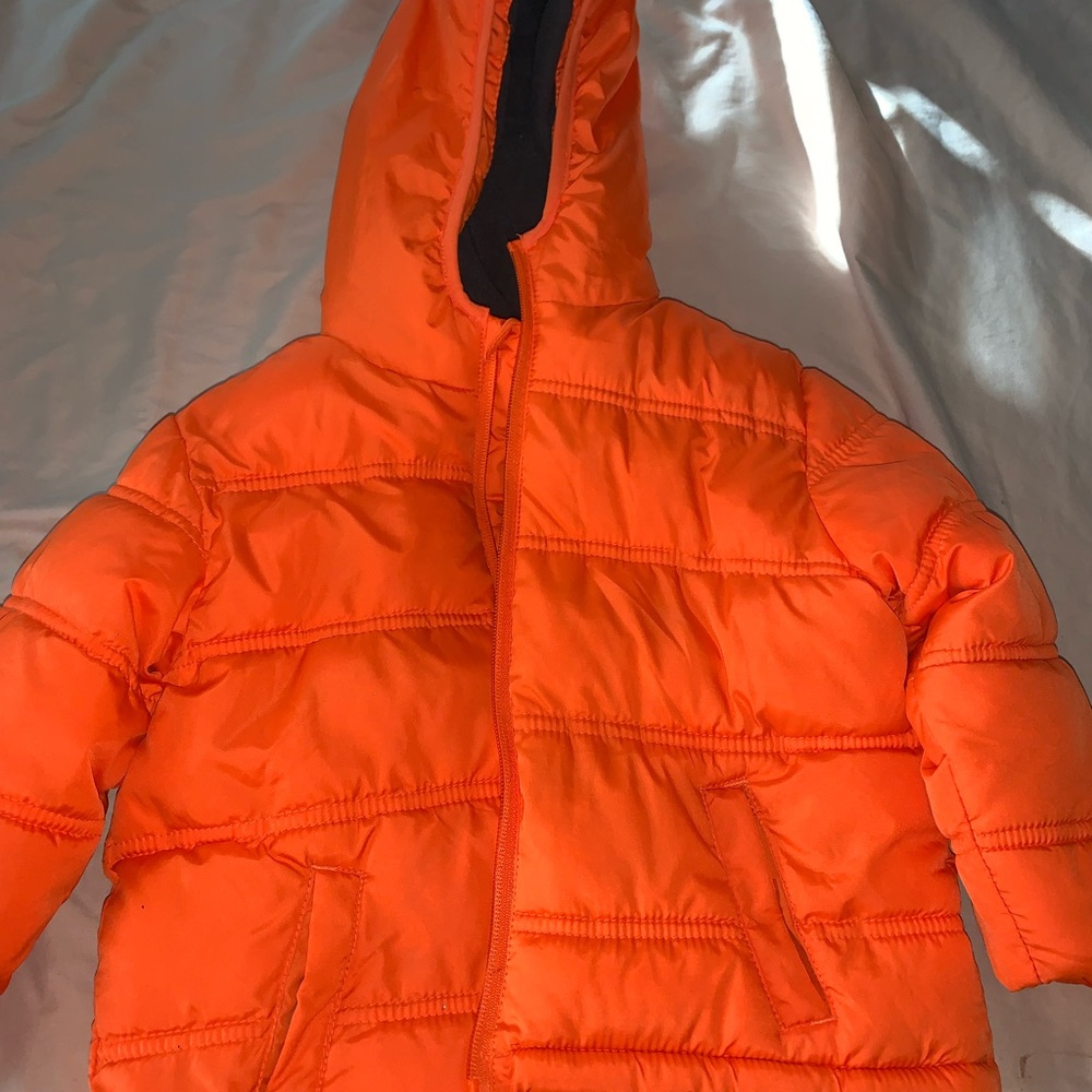 GAP Bright Orange Kids Puffer Jacket
